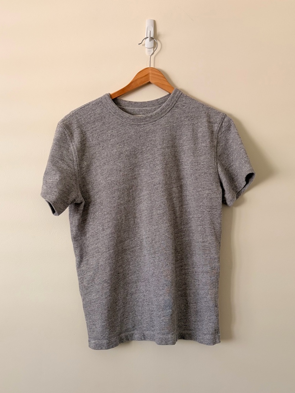 Buck Mason Heather Gray Short-Sleeve Crewneck Tee